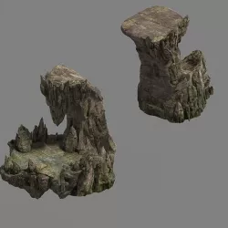 Shushan - rugged rocks 3D model