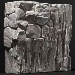 Slab stone rock granite huge n2 3D model