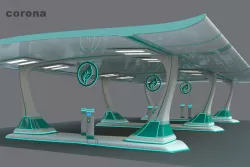 Solar charger 3D model