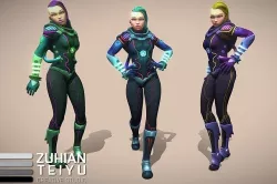 Space Punk 3D model