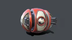 Sphere Drone Low-poly 3D model