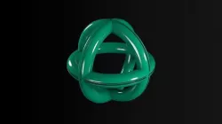 Spherical Rings Low-poly 3D model