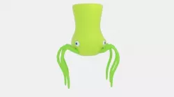 Spider Pitcher Alien Low-poly 3D model