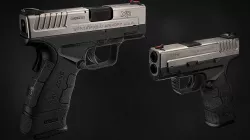 Springfield XD Mod2 Game Ready Low Poly Model Low-poly 3D model