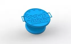 Stamp boss 3D model