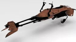 Star Wars - Speeder Bike 3D model