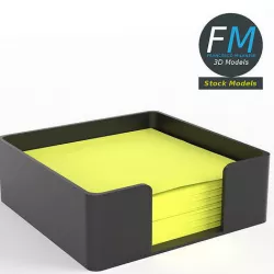 Sticky notes holder 3D model