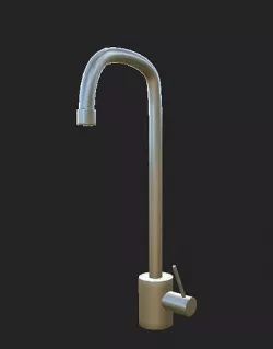 tap  faucet  spigot for kitchen or bathroom Low-poly 3D model Low-poly 3D model