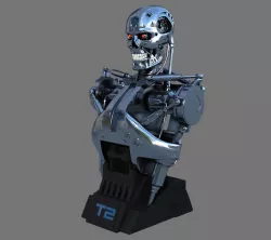 Terminator T-800 Torso Bust 3D model