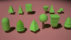 Trees Low-Poly Pack Low-poly 3D model