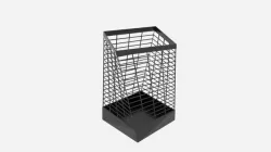 Twisted Office Bin Low-poly 3D model