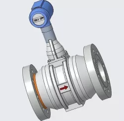Ultrasonic Vortex Flowmeter 3D model