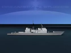 USS Vella Gulf CG-72 LP Low-poly 3D model