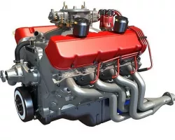 V8 Engine 3D model