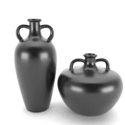 Vases 4 types 3D model