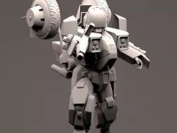  Veritech Cyclone Mospeda - PBR Low-poly 3D model