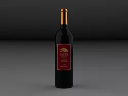 Wine bottle 3D model