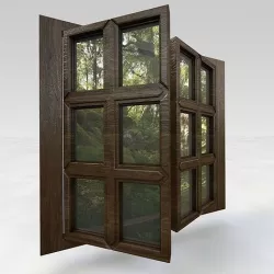 Wooden Window 3D model