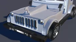 Wrangler Jeep 3d Low-Poly Model  Low-poly 3D model