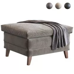 1970s Walter Knoll Leather Ottoman 3D model