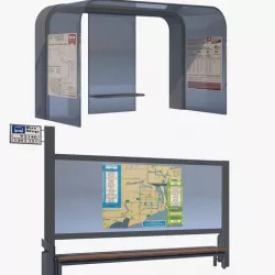 2 Bus Stops 1 3D model