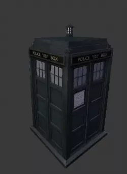 2005 TARDIS Exterior 3D model