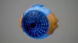 Abstract sci-fi Low-poly 3D model