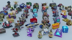 accessory 73 unit box gift drop item 3D model