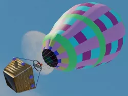 AIR ballon Hot  Low-poly 3D model