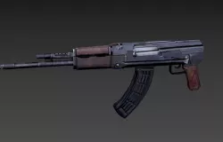 AK47 Rifle  - Game Ready Low-poly 3D model