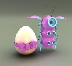 Alien Bunny Happy Easter 3D model