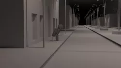 Alone in the Road 3D model