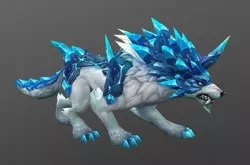Animated Direwolf Crystal Snow Wolf  3D model