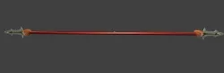 Asiatic fantasy spear Low-poly 3D model