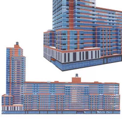AVA High Line Building 3D model