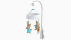 Baby cot side musical toy carousel 3D model