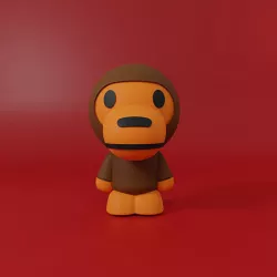 BAPE BABY MILO 3D model