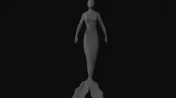 base mermaid 3D model