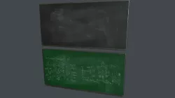 Blackboard Pack PBR Game Ready Low-poly 3D model