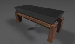 Blacksmith Workbench Low-poly 3D model