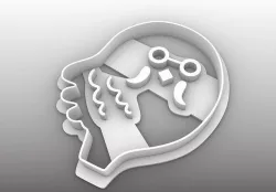 brewster animal crossing cookie cutter 3D model