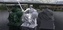 Britannia Statue 1 3D 3D model