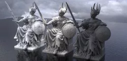 Britannia Statue 3 3D model