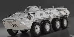 BTR 80 1985 Low-poly 3D model