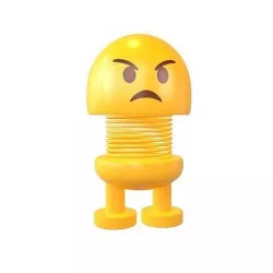 Car Spring Expression Decoration Toys Angry Face v1 001 Low-poly 3D model