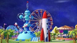carousels Amusement park compilation collection space animation Low-poly 3D model