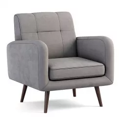 Carson Carrington Keflavik Mid-century Arm Chair Low-poly 3D model