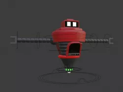 Cartoon robot - Hover bot 3D model