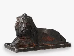 Cast iron Lion Sculpture 3D model