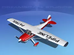 Cessna 170 Pipeline Patrol 3D model